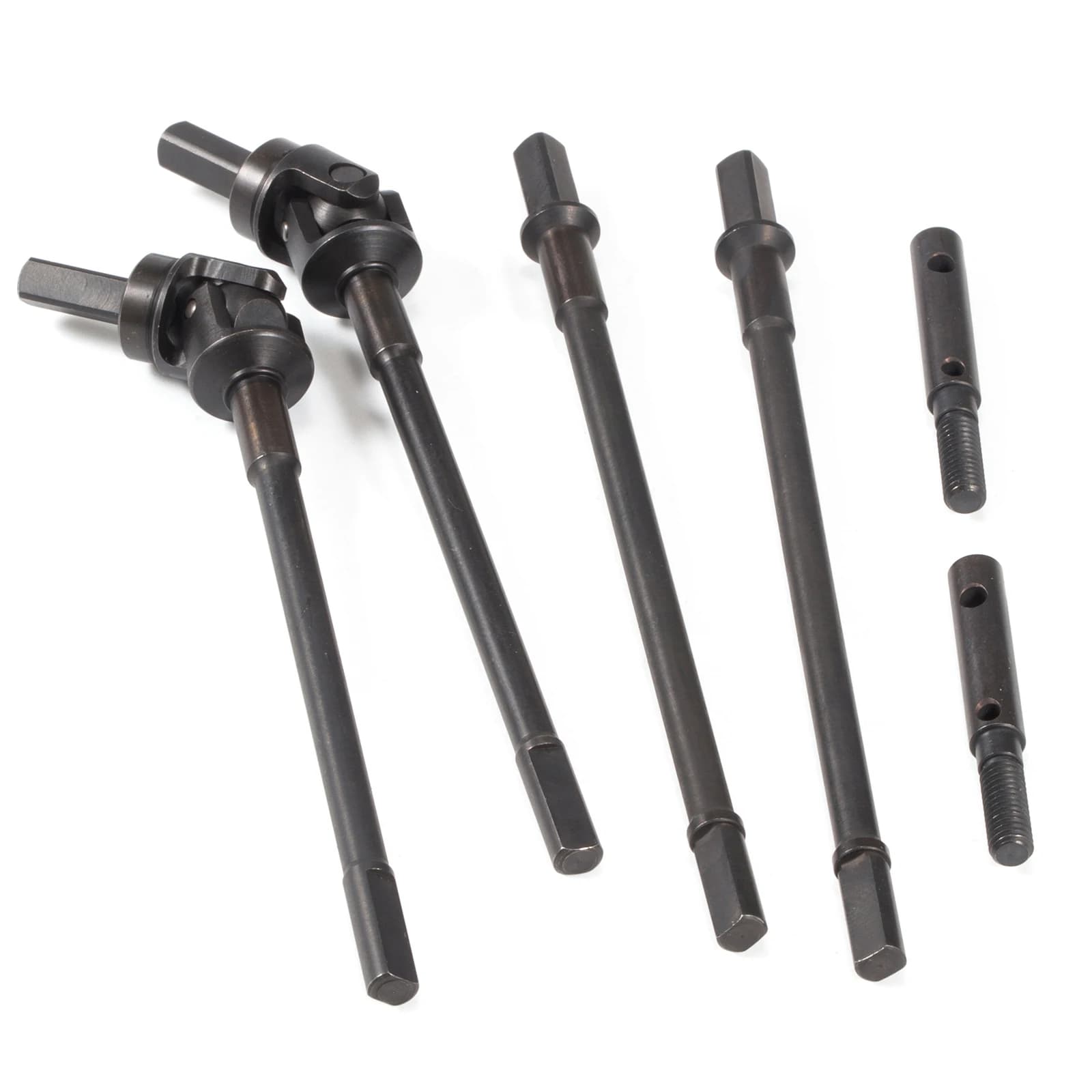 Heat Treated Steel VDI Universal Axle Front U-Joint Rear Straight Shaft Portal Stub Shafts for Axial 1/10 Capra Portal Axle