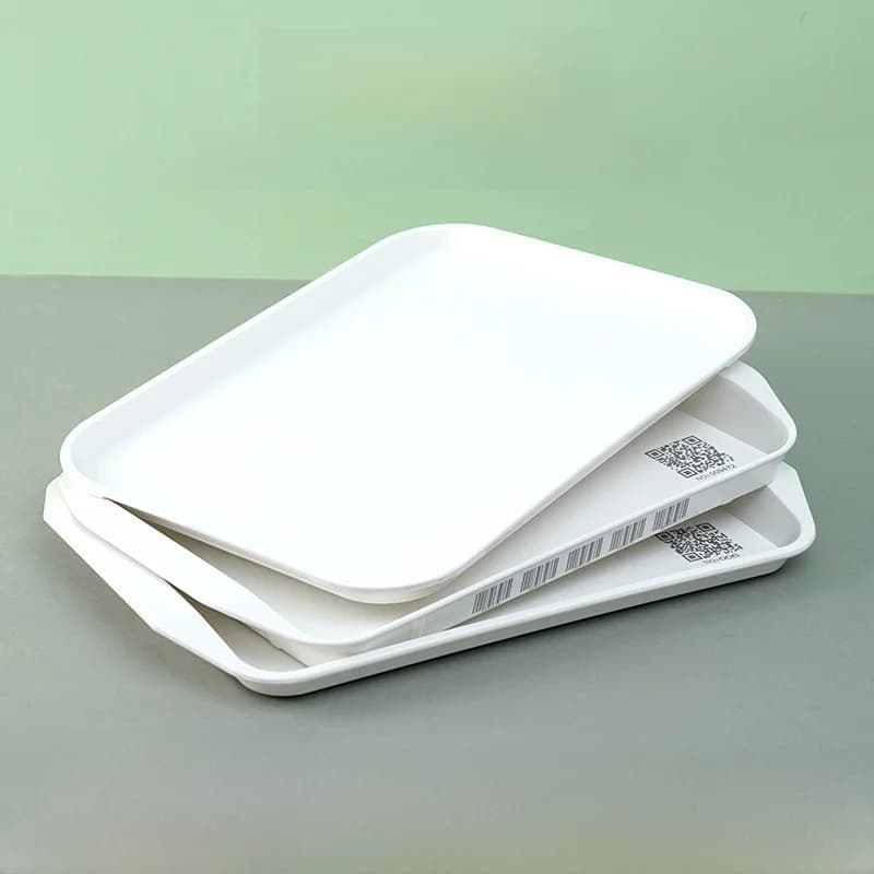 New Intelligent Ins Style Plate, in Plastic with Rounded Corners, Anti-slip and Light for Restaurants, Hotels and Professional Kitchens