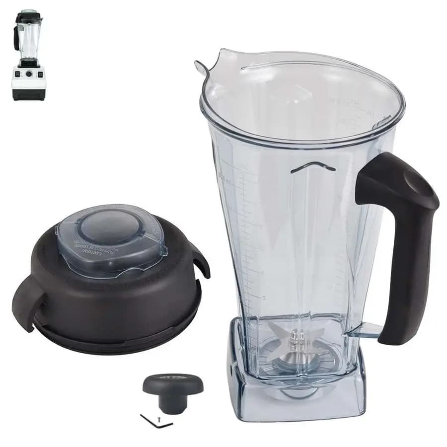 64 ounce blender container, compatible with 5000, 5200, 6300, 6500, 7500, Pro 200, 500, 750, VM010102, E310, 320 etc., compatible with Classic Ex