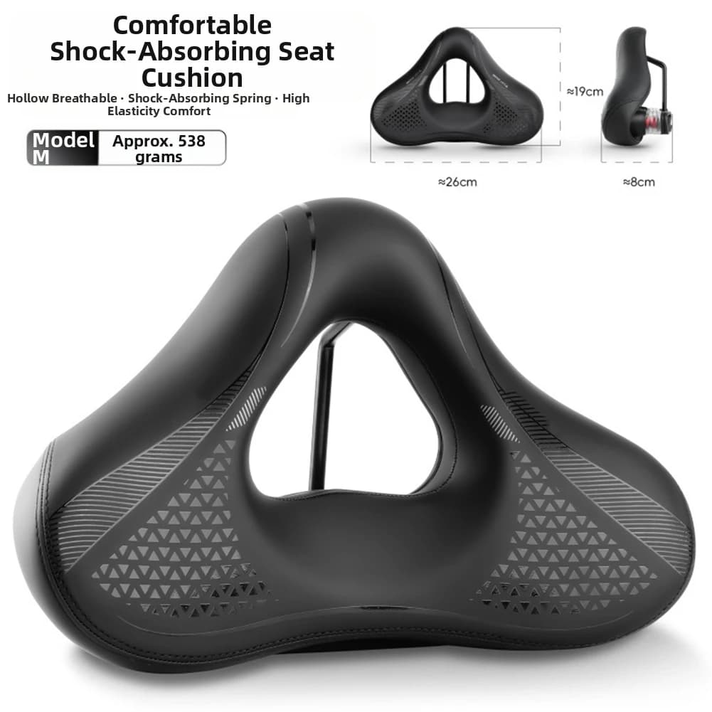Ampia sella per bici con assorbimento degli urti e ventilazione cava per il ciclismo su strada di montagna Cuscino del sedile ergonomico e confortevole