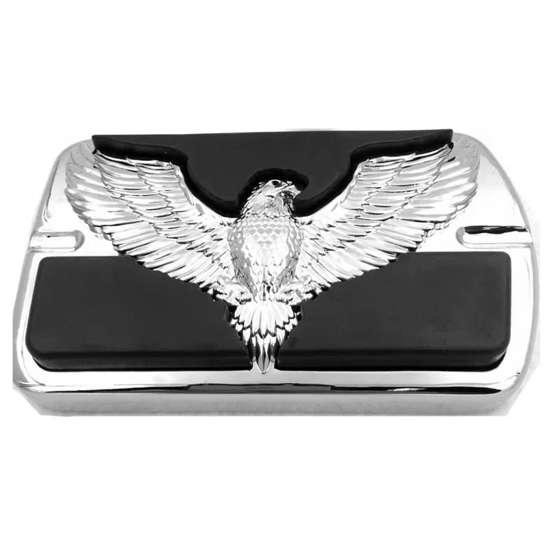 Chrome Moto Aquila Hawk Emblema Piede Grande Pedale del Freno Per Harley Electra Glide FLHT softai Dyna Fatboy FLSTF Touring
