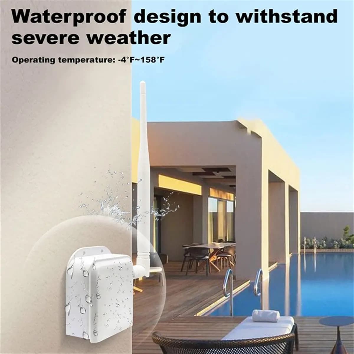 T19C Bridge Wireless Punto-Punto a Lungo Raggio con Antenna ad Alto Guadagno, Ripetitore WiFi 2.4G con Spina USA