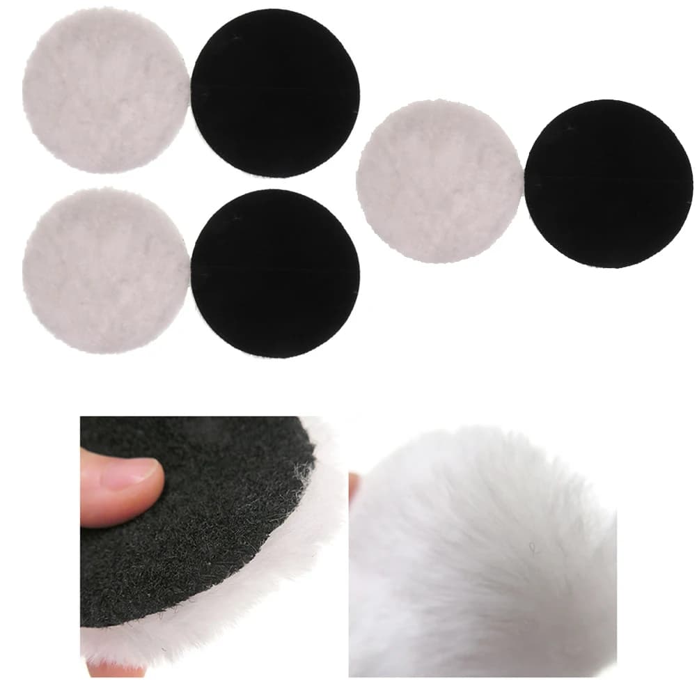 6PCS 125 millimetri Kit di Lucidatura Tampone di Lucidatura Auto Ceretta Spugna Disco Ruota di Lana Auto Vernice Cura Lucidatore Pad Per Auto Lucidatore