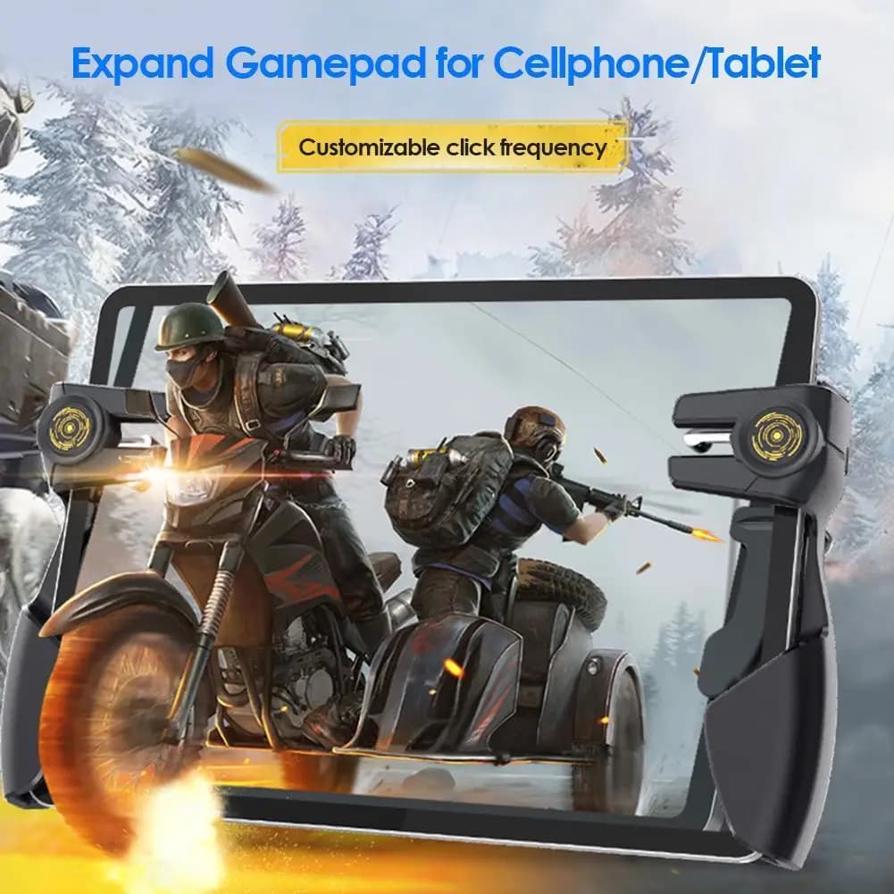 Controller di Gioco a Sei Dita per Tablet e Telefono, Gamepad per PUBG con Impugnatura Trigger