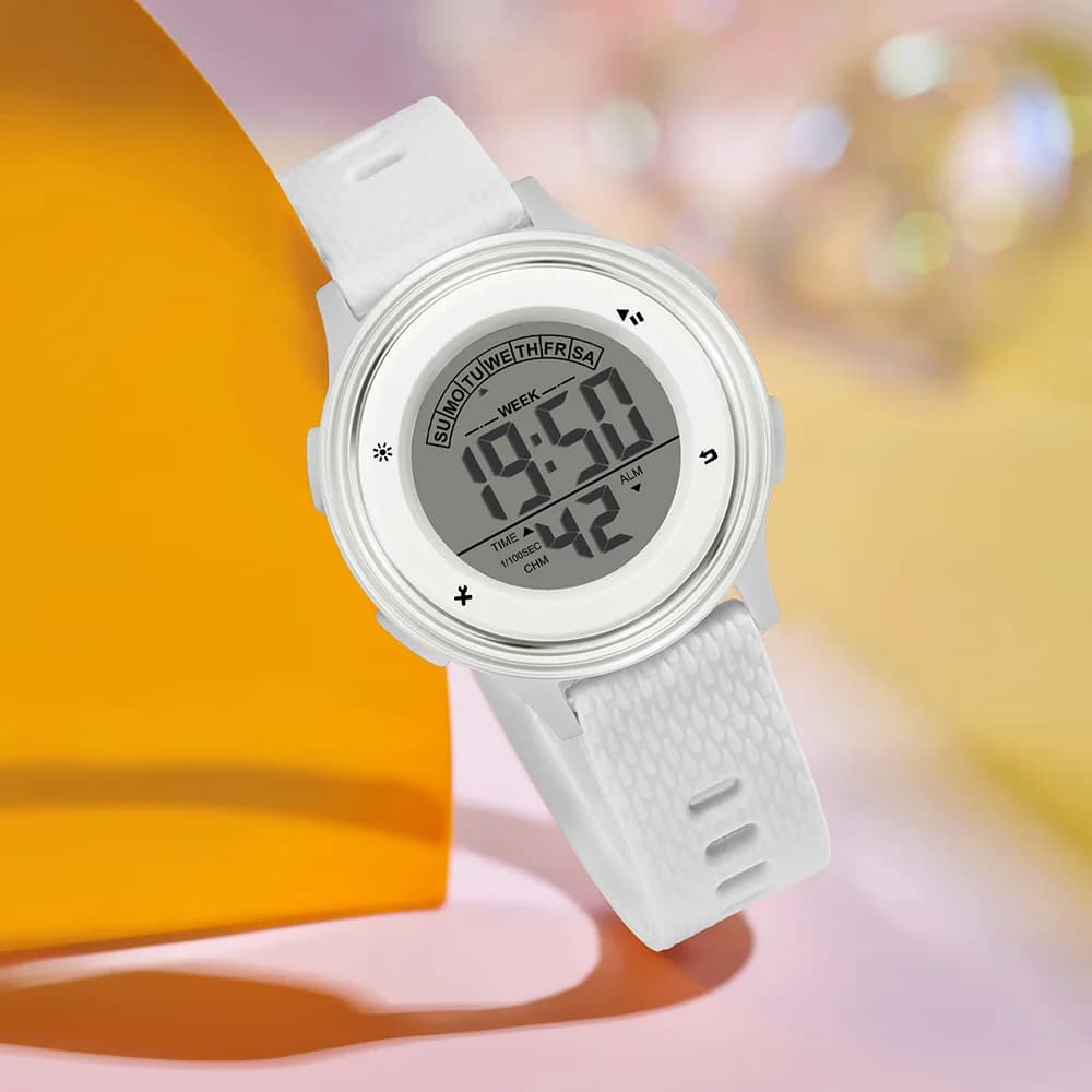 SANDA Luxury Women Watches Fashion Casual Female Ladies Silicone Digital Wristwatches Life Waterproof Girlfriend Gift