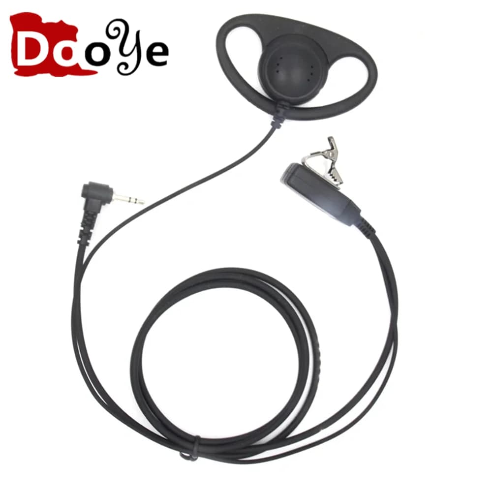 Auricolari walkie talkie a 1 pin Auricolari PTT Auricolari tipo D adatti per Motorola T270 T800 T100TP T100 radio bidirezionale