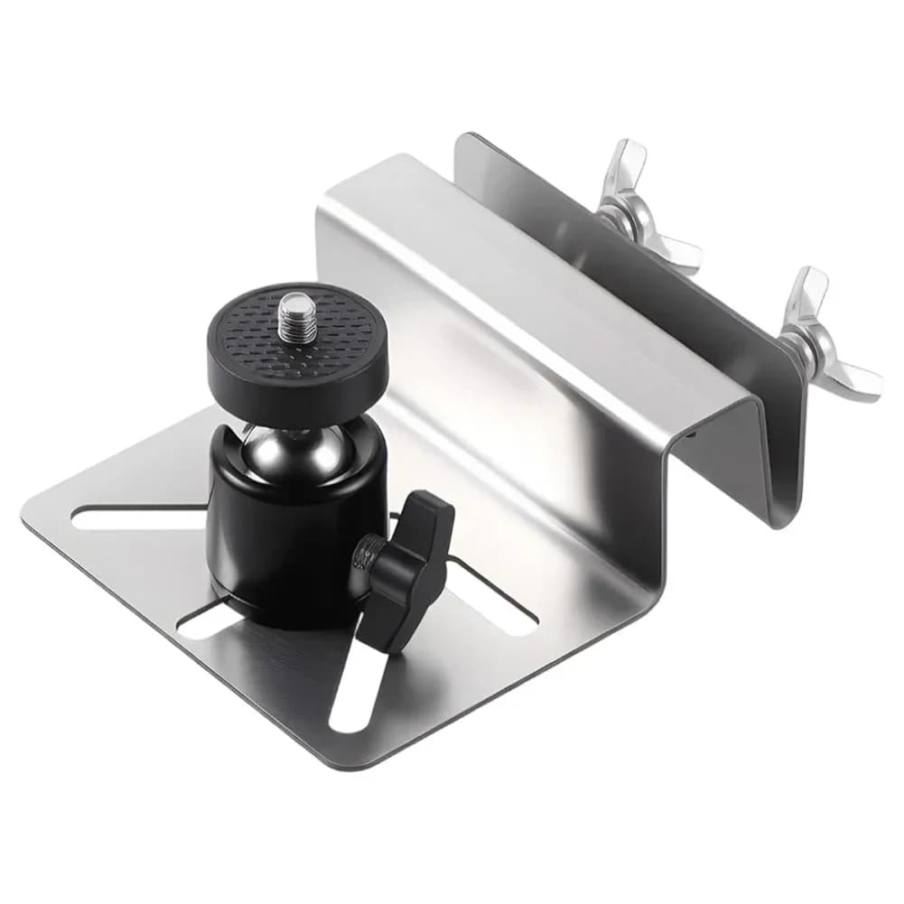 Supporto per grondaia resistente alle intemperie in acciaio inossidabile con angoli di visione regolabili per Eufy Security Solo-Cam S340 e telecamere compatibili