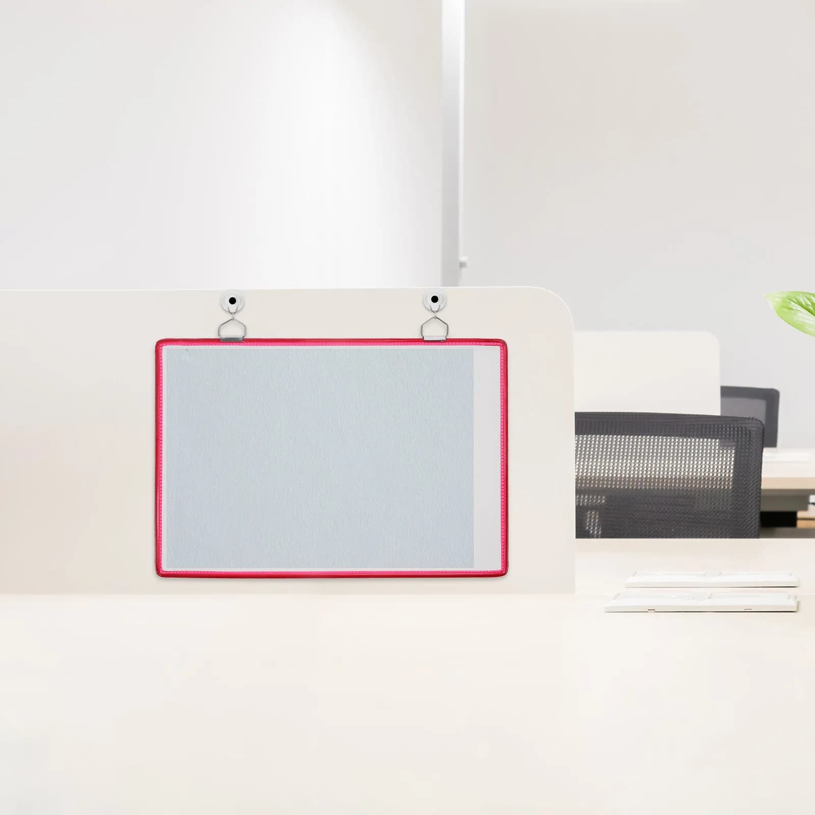 2Pcs Hanging Wall File Organizer Plastic Wall Mounted File Folder for Documents Cards Coupons Neat Storage Solution