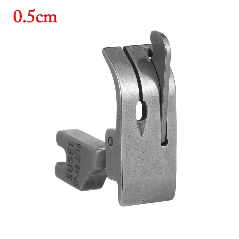 Piedino pressore singolo per macchina da cucire a braccio mobile, in metallo, misure 1/4, 3/8, 1/32, 3/16, 5/16