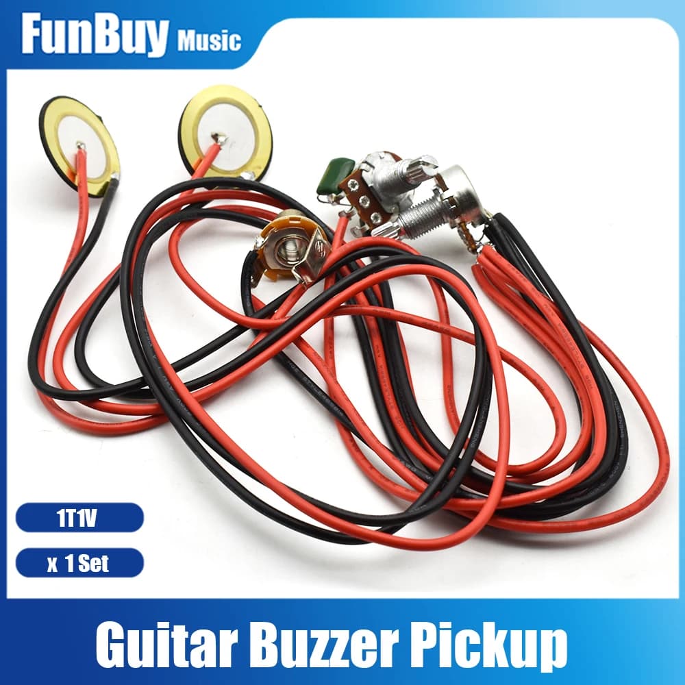 Pickup Humbucker per chitarra Pickup piezo-elettrico doppio con controllo del tono del Volume trasduttore comune per Ukulele per chitarra per Ukulele mandolino
