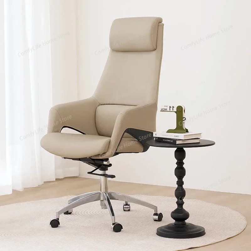 Comoda sedia da ufficio in pelle, ergonomica, moderna, traspirante, sedia da gaming, elastica, resistente, per arredamento e decorazione d'ufficio