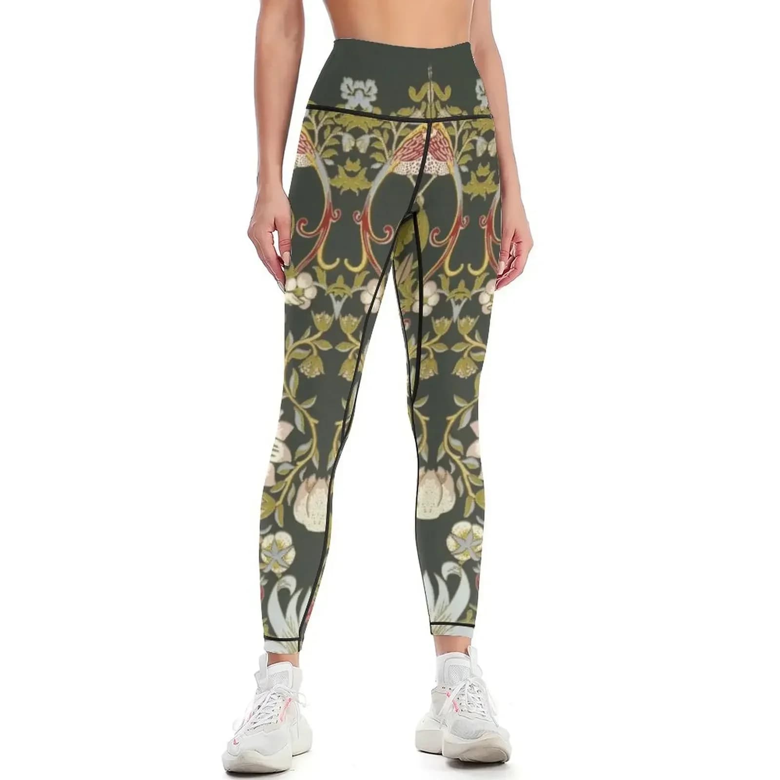 Whippets and Strawberry Thieves Leggings high waist Golf wear Tight fitting woman sports for Womens Leggings