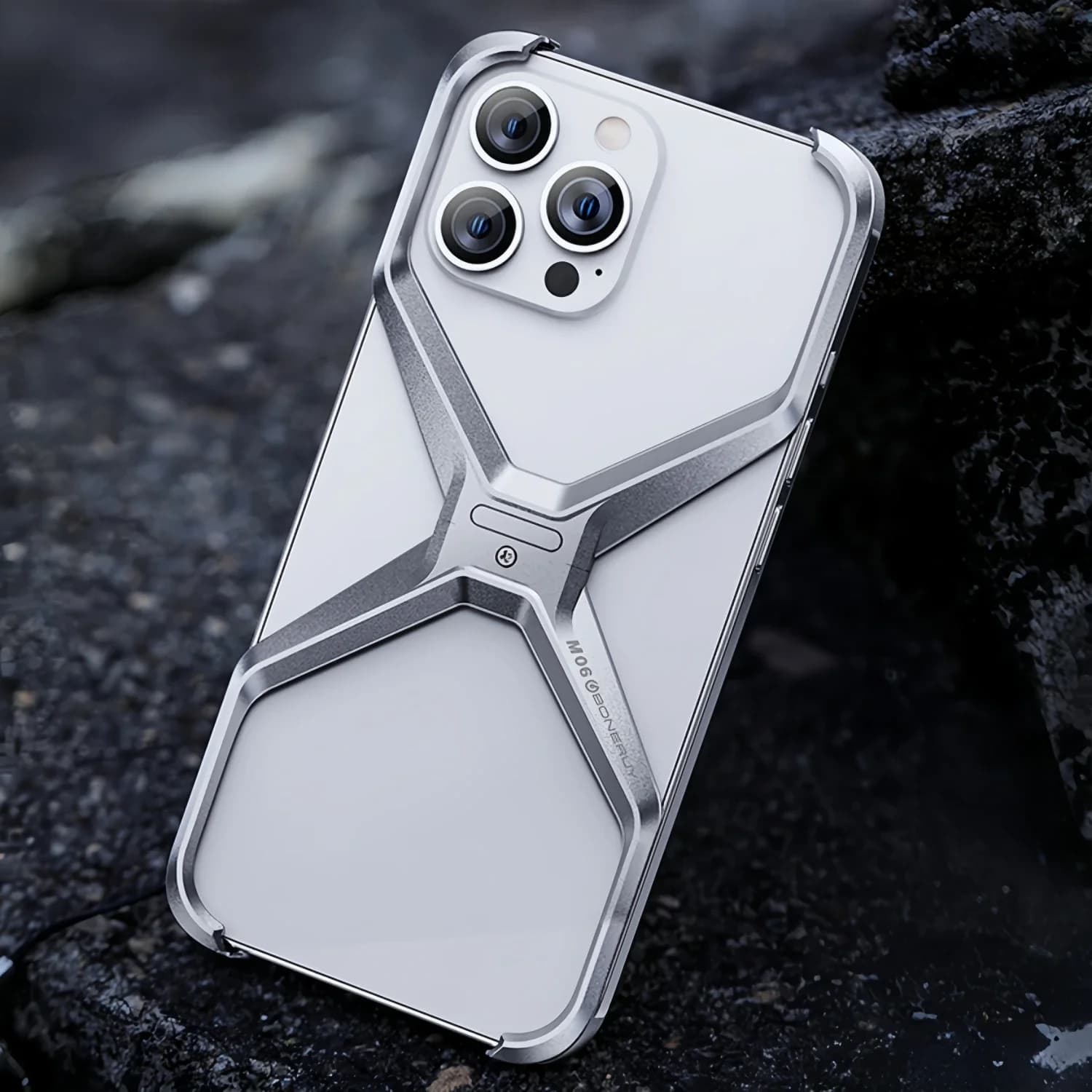 Custodie per paraurti per telefono senza montatura rimovibili in lega di alluminio di lusso X per iPhone 16 15 14 13 Pro Max telaio di copertura per dissipazione del calore in metallo