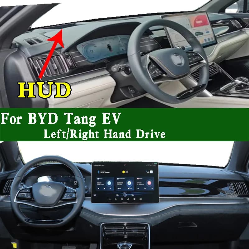 For BYD Tang EV DMI 2022 2023 Accessories Dash Zerbino Cruscot Cover Panel Tools Protection Solar Pad Protective Dash Zerbino Anti-Spo