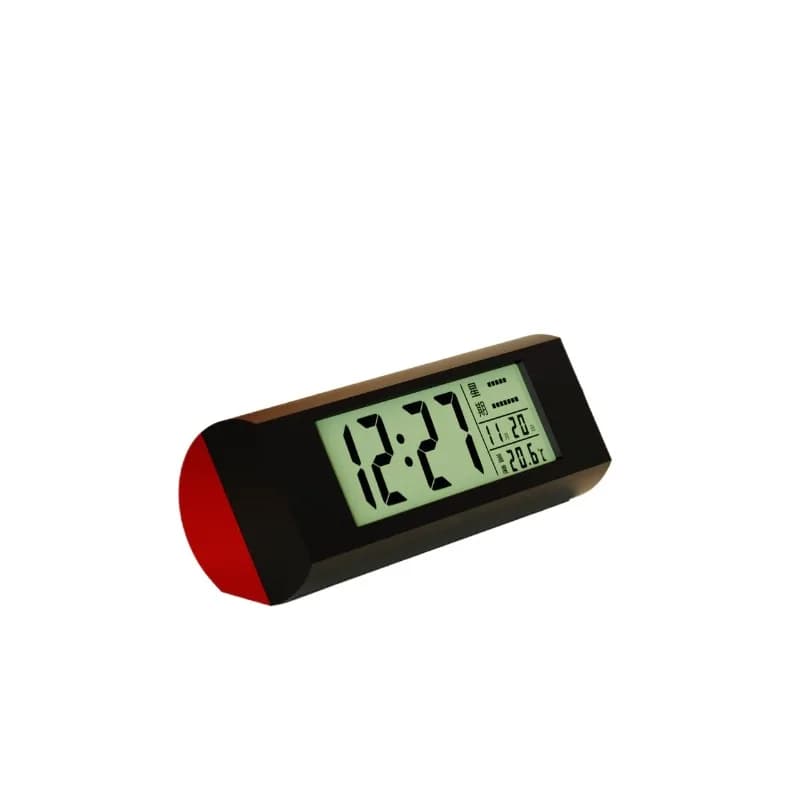 Orologio elettronico, orologio a pendolo da tavolo, orologio digitale da tavolo tridimensionale LCD con calendario e pendolo