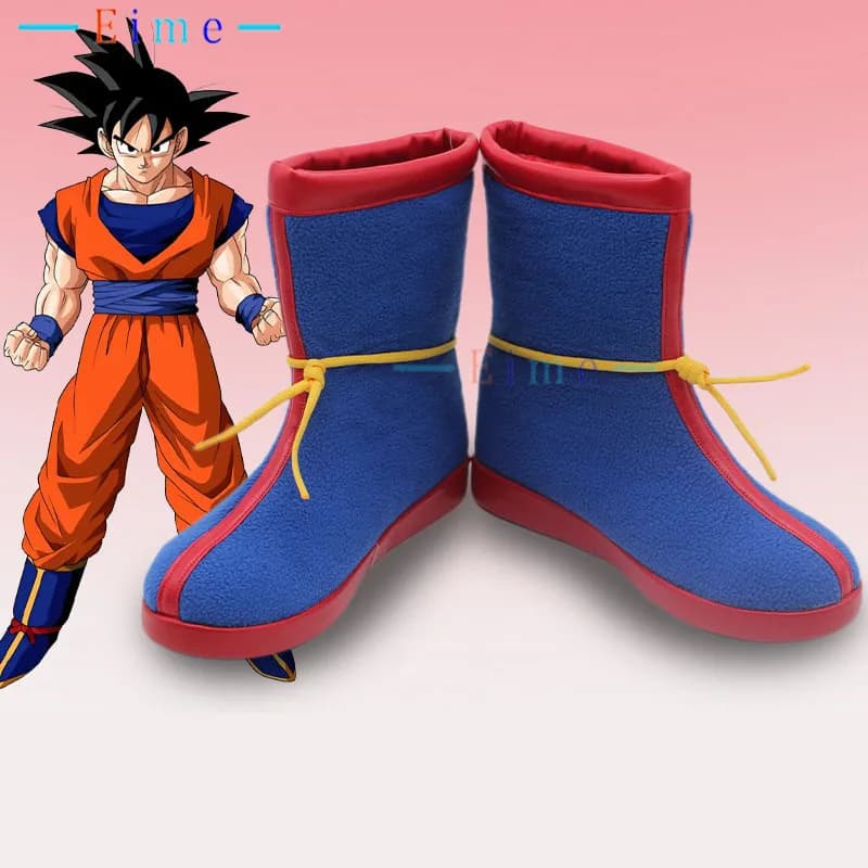 Son Goku Cosplay Shoes Anime Kakarotto cosplay Boots Halloween Party Shoes Big Size Custom Made