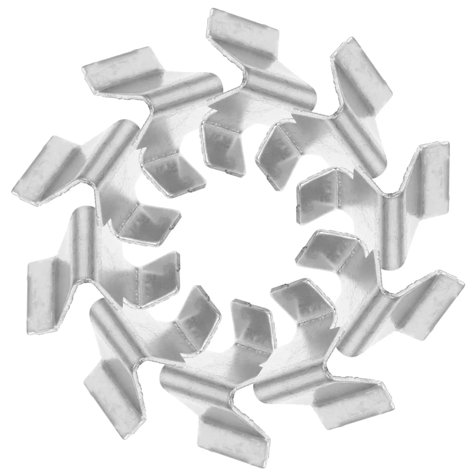 10Pcs Metal Cabinet Shelf Clips 8Mm Adjustable Iron Clips for Partition Boards Stable Support Office Archive Storage