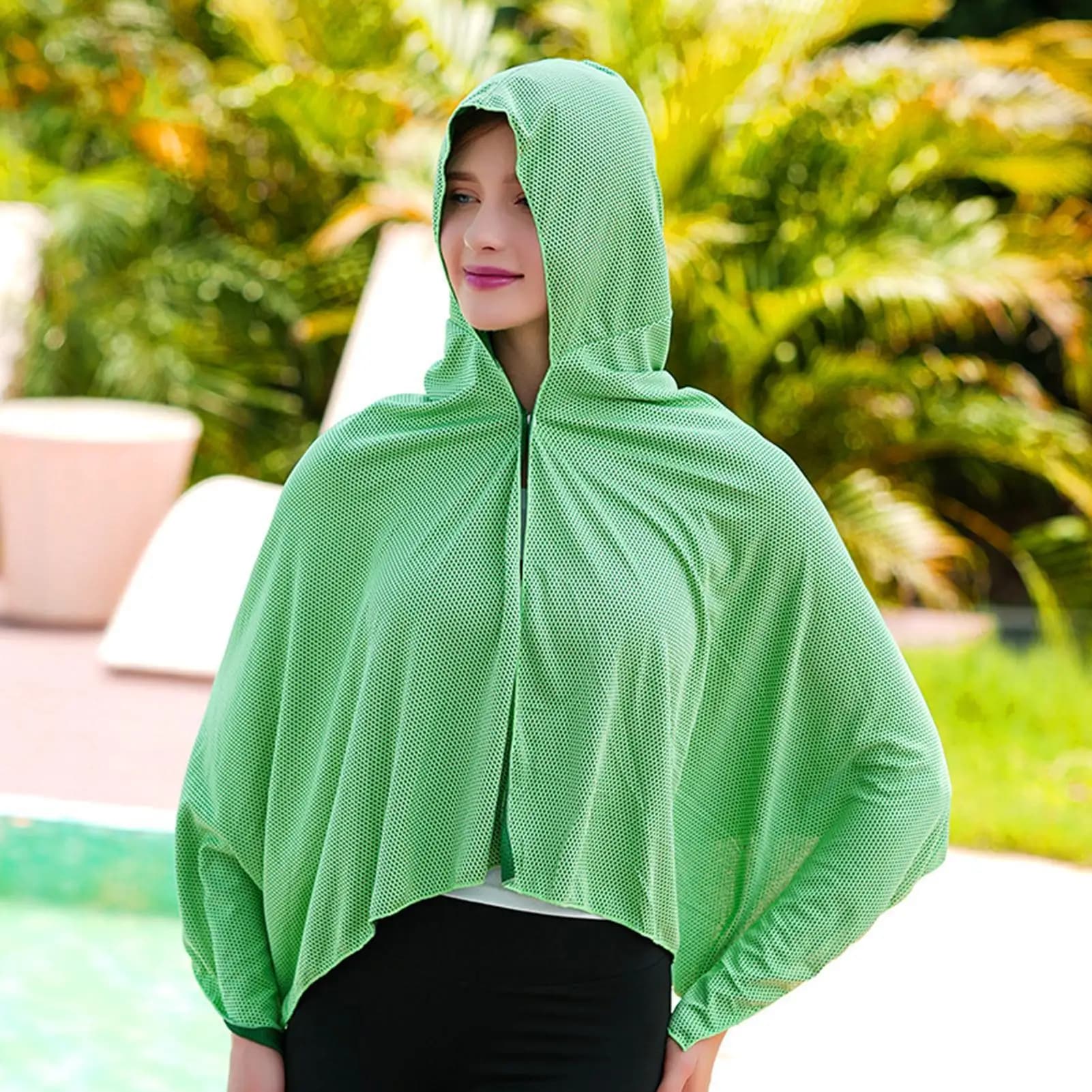 Cooling Hoodie Towel UV Protection Instant Cooling Quick Drying for Neck Face Head Unisex Outdoor Sport Workout Camping Cycling