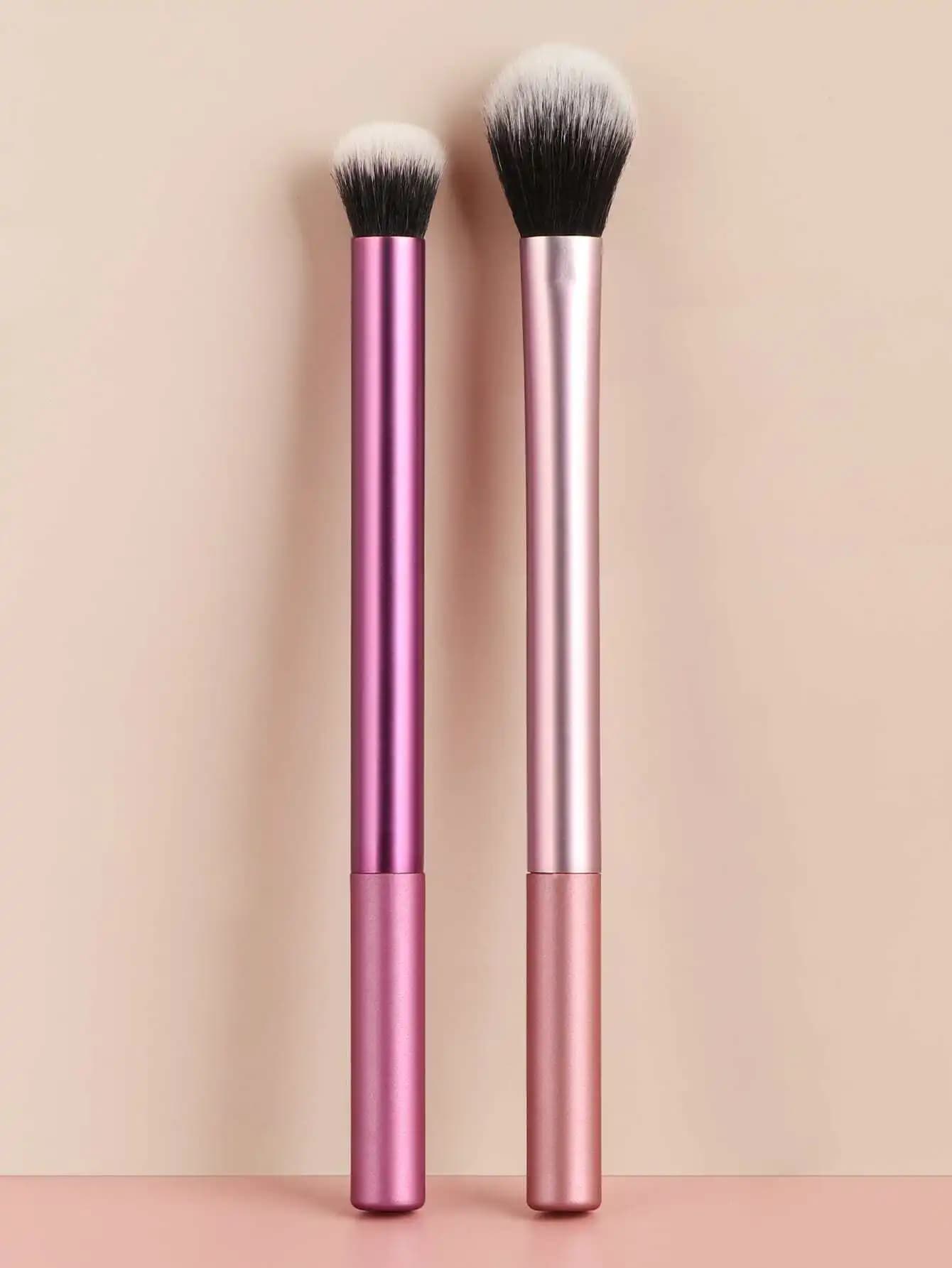 Pennelli per ombretti, 2 pennelli multifunzionali per ombretti, pennello per trucco/pennello cosmetico, set di pennelli, kit di pennelli per trucco, Make