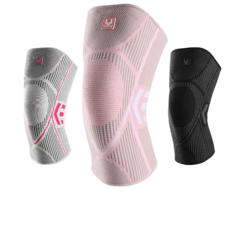 Supporto Professionale per Ginocchio, Fascia Compressiva Antiscivolo in Silicone per Dolore al Ginocchio e Lesioni al Menisco