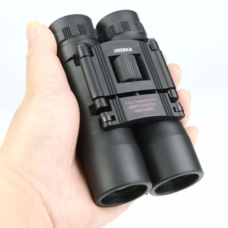 Binocolo 10X Zoom 100m/1000m Telescopio ottico Telescopio pieghevole binoculare per bambini per il campeggio