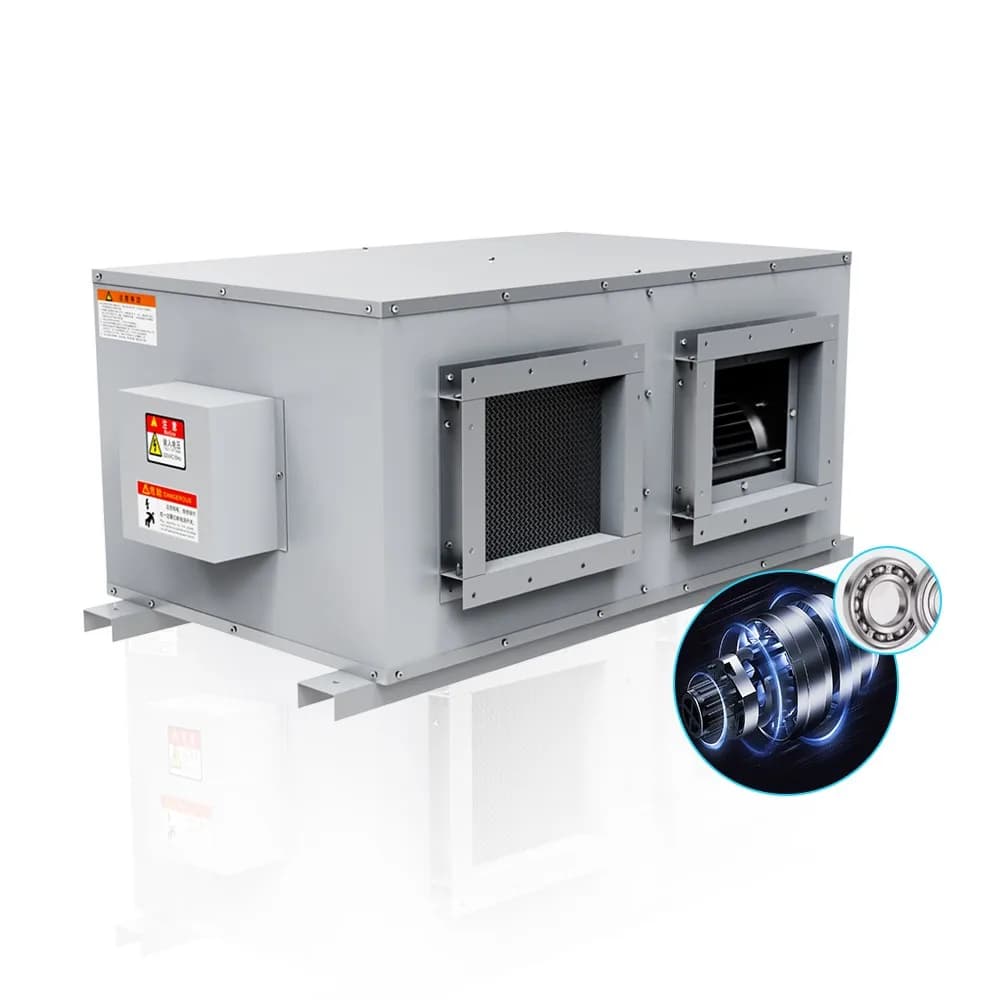 Deumidificatore d'Aria Industriale Personalizzabile a Soffitto con Controller LCD per Uso Industriale