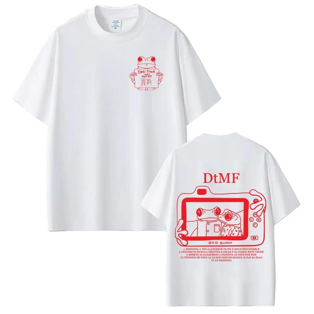 T-shirt da Donna e Abbigliamento Uomo Rapper Bad Bunny Tour 2026 Debi Tirar Mas Fotos DTMF Merch Estivo Girocollo Magliette Musica Pop Streetwear