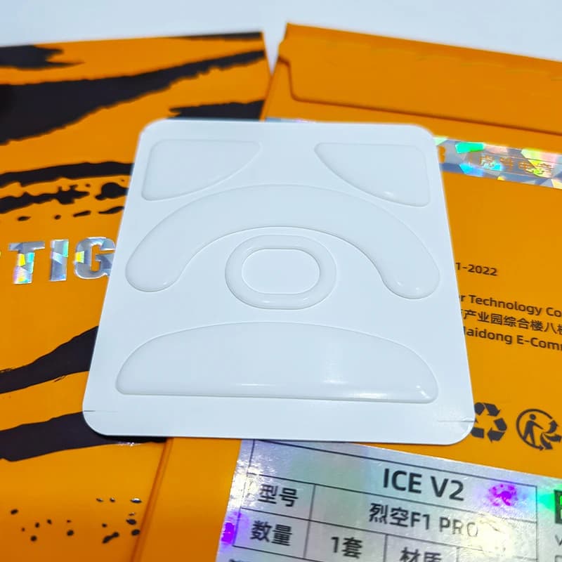 Nuovo Esports Tiger Mouse Piedi Pattini Adesivo Per ATK F1 PRO MAX Ultimate/ATK X1 PRO MAX Ultra Mouse Bianco PTFE Scivola ICE Versione