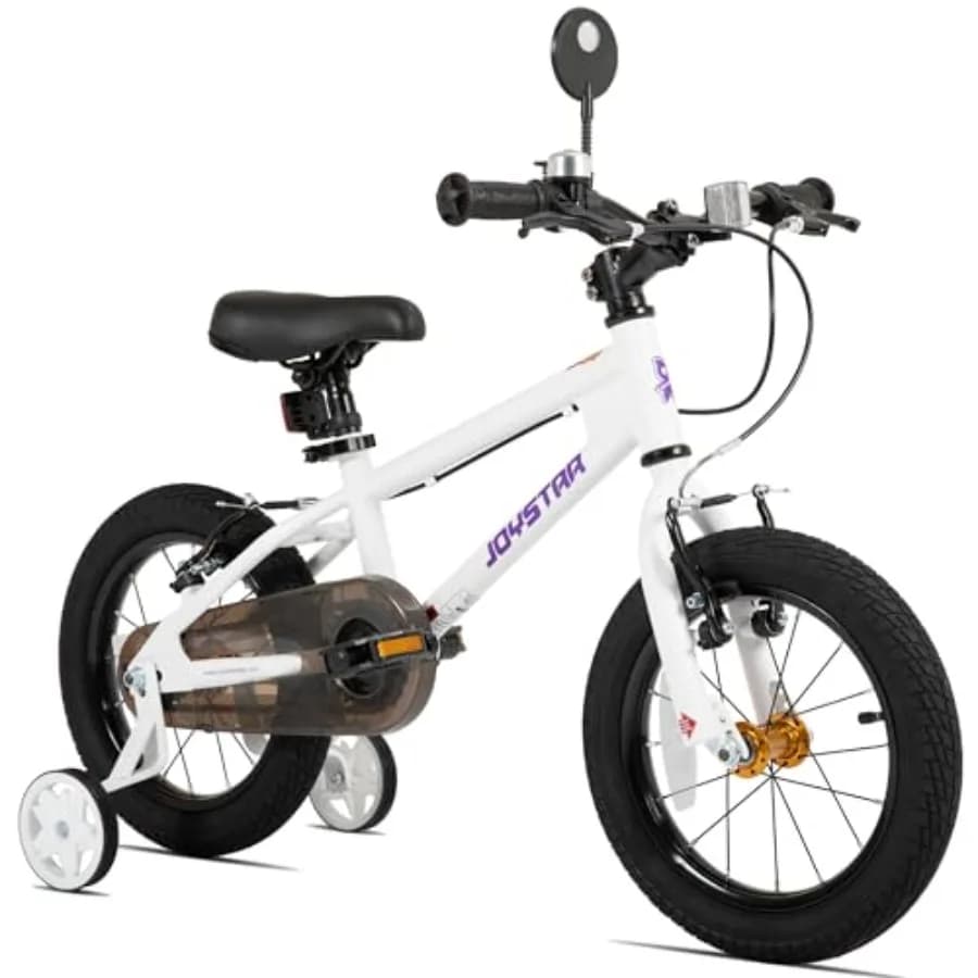 Lomand 14 16 18 20 Inch Bike with Training Wheels BMX Style Bicycle for Toddlers Boys Girls Ages 3-12 Dual V-Brake Adjustable S