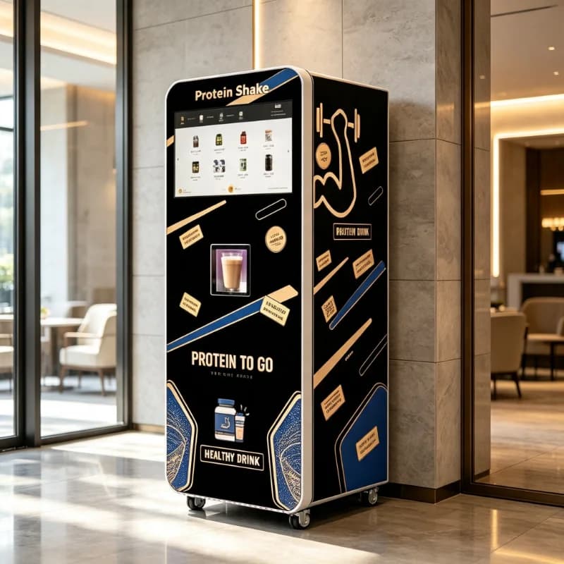Intelligent Blending Protein Powder Vending Machine Custom Touch Screen Design Commercial Equipment With Cashless Transaction
