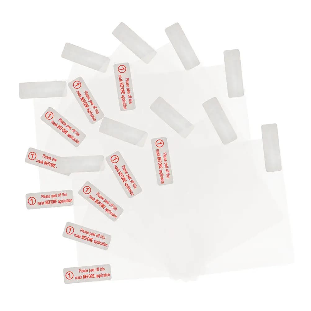 12Pcs Clear Car Window Static Cling Heavy Duty Transparent Double-Sided Tape Dash Cam Windshield Stickers Parking Pass Holder