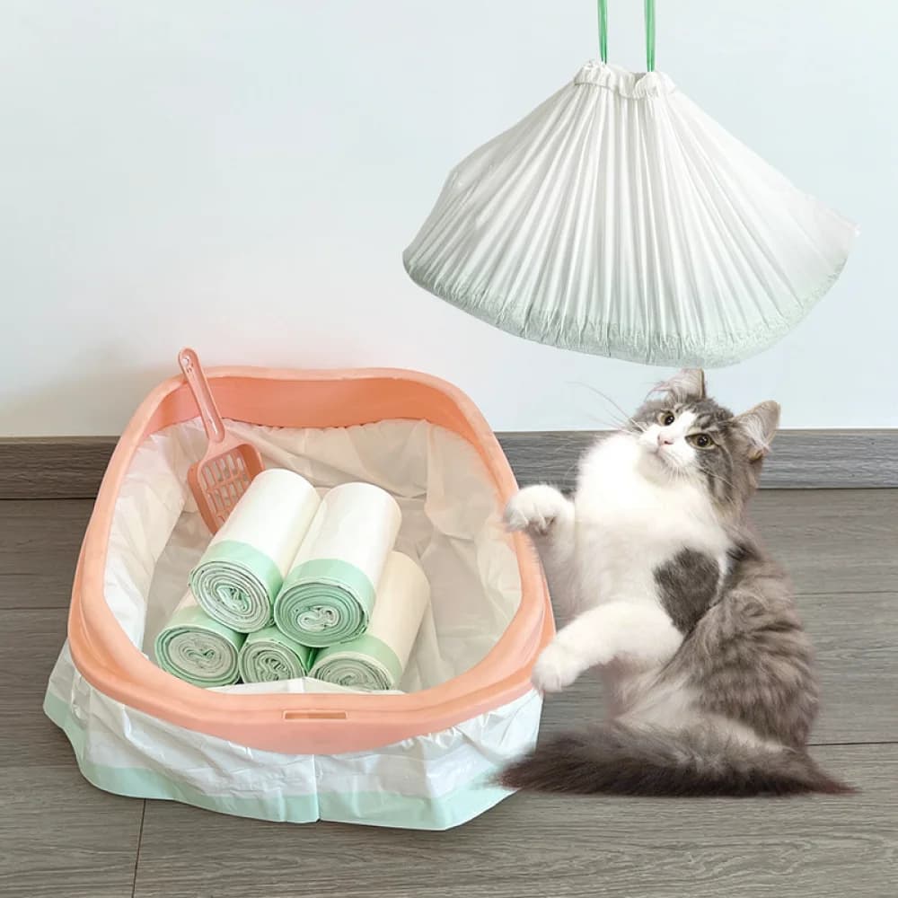 Durable Cat Litter Liners For Automatic Pet Toilets Thick Waste Bags Disposable Cleanup Refills For Cats Sanitary Pouch