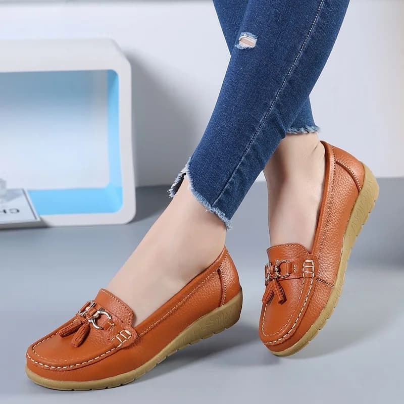 Scarpe da donna nell'estate del 2025, scarpe da infermiera, scarpe singole casual da donna con tacco piatto e suola morbida, mocassini Zapatos De Mujer