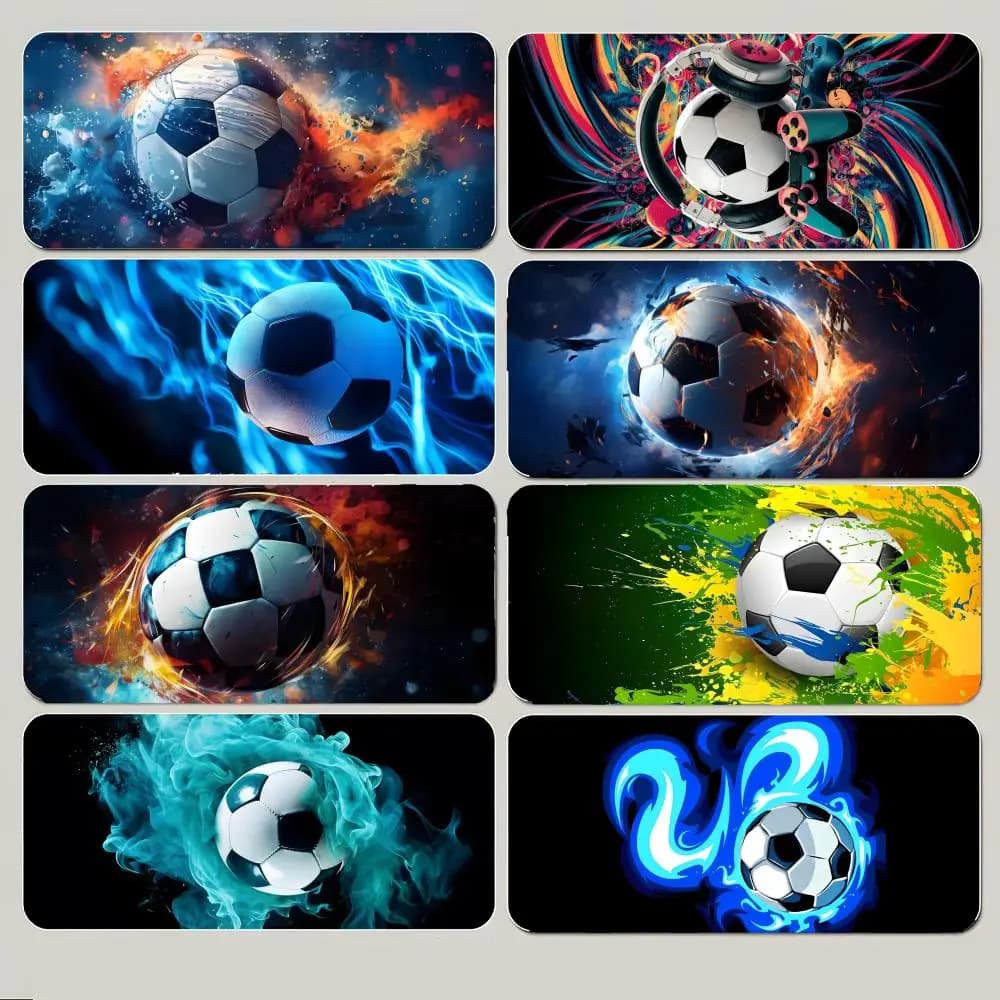 Football Popular Sport Art Mouse Pad Large Gaming Mousepad with Thick Stitched Edge Non-Slip Desk Mat