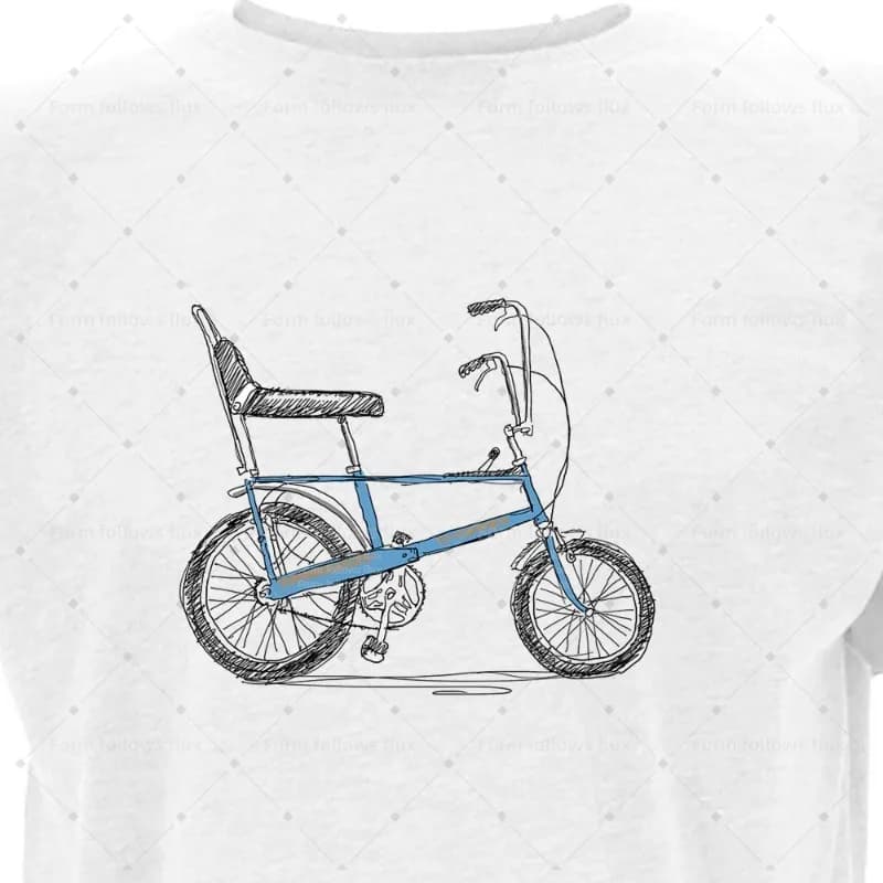 2026 men's hooded T-shirt, hand-drawn comic style Raleigh Chopper – Space Blue, for cycling, unisex, sizes from S to 6XL, also suitable for strong sizes