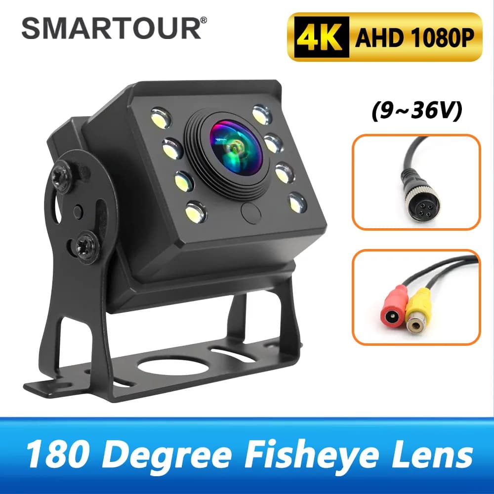 Rear truck camera AHD 1080P for buses Paking Car 12-24V 8 Led HD Night vision Reverse camera for monitor waterproof bus