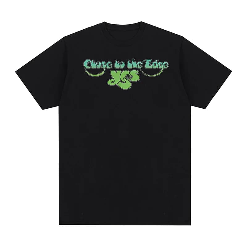 T-shirt YES CLOSE TO THE EDGE Fragile Album Rock in cotone da uomo, nuova maglietta da donna