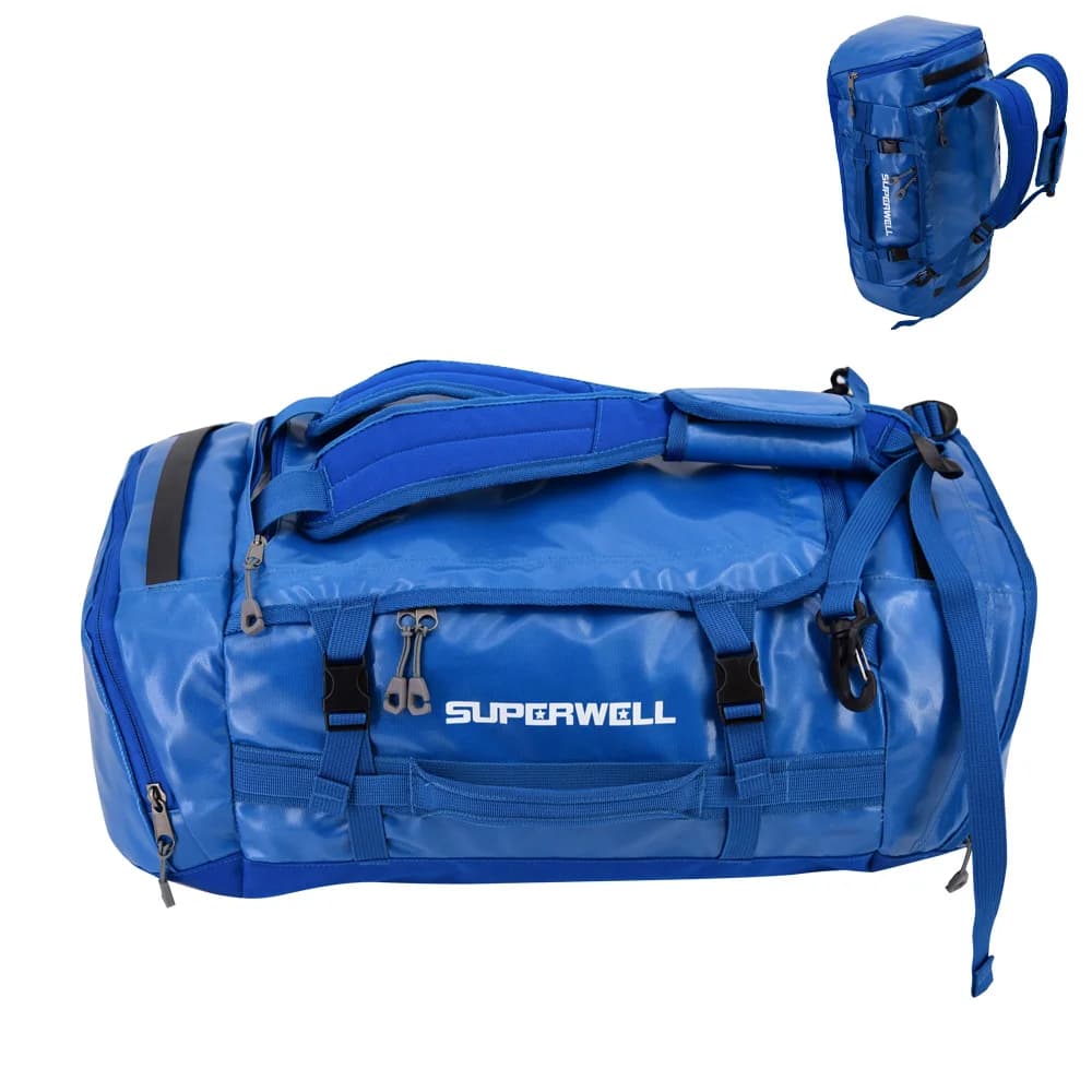 High Quality Outdoor Travelling Waterproof Backpack Gym Large Sport Garment Bags Custom Duffle Bag with Logo