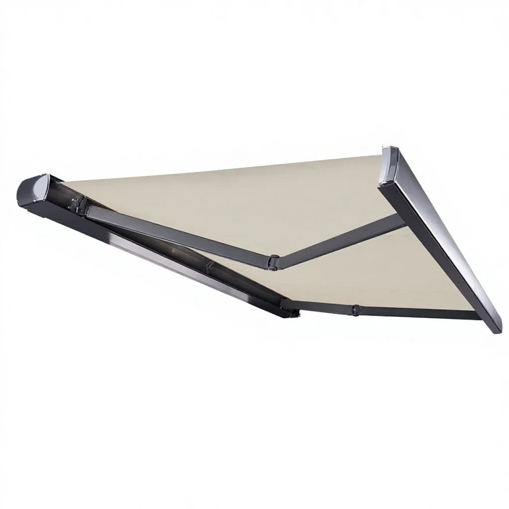 Tenda da Sole Elettrica Retrattile con Braccio Pieghevole in Lega di Alluminio 3x2,5m, Controllo Remoto per Esterni, Villa e Balcone