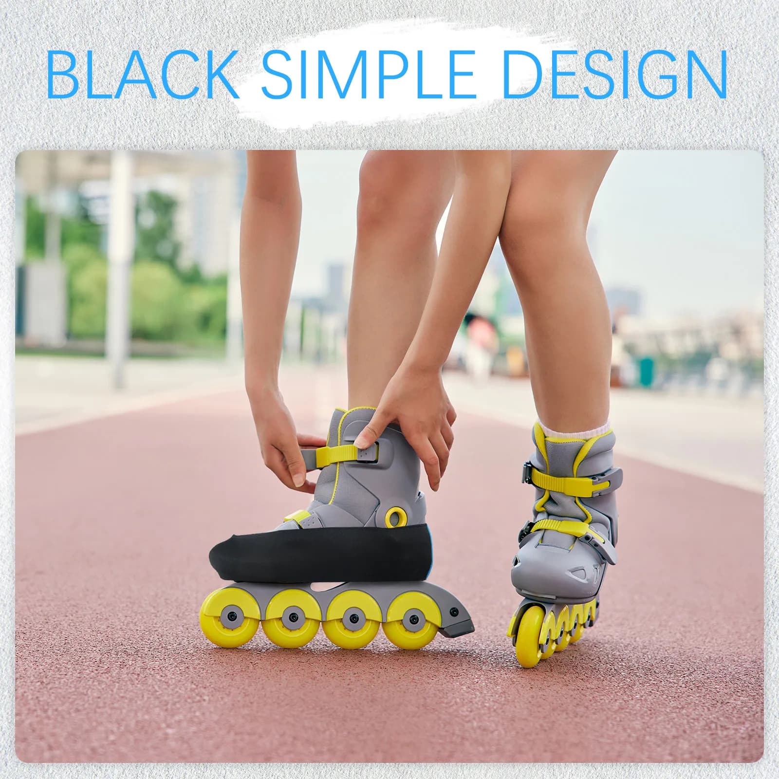 2 Pezzi Copriscarpe Elastici Anti-Usura Resistenti per Pattini da Ghiaccio, Pattini a Rotelle e Pattini da Hockey