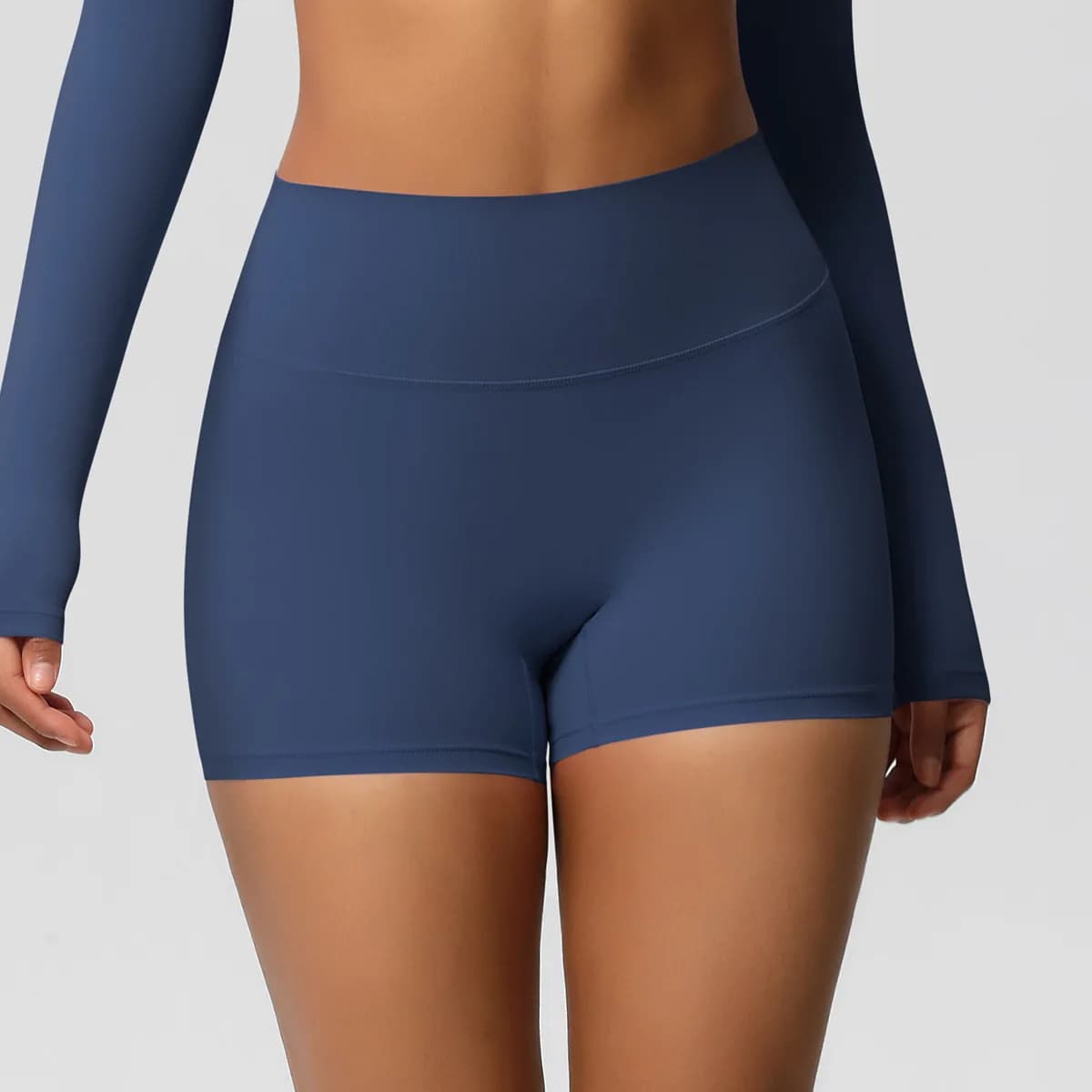 Women Yoga Shorts High Waist Butt Lifting Workout Fitness Tights Tummy Control Gym Running Stretched Pants Sportswear