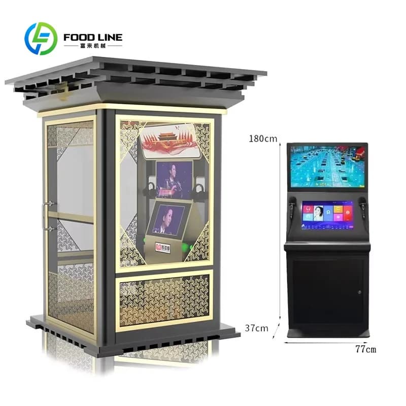 Customized Coin Operated Electronic Jukebox Karaoke Singing Room KTV Machine Arcade Mall Street Park Plaza Station Singing Booth
