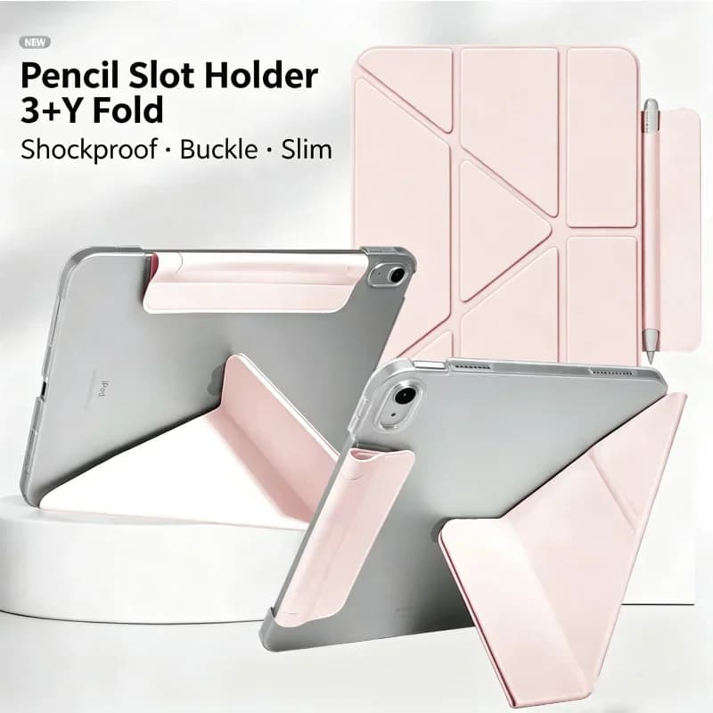 Case For IPad Pro 1 2 3 4 "11 Protect Cover for IPad Air 4 5 Air 6 7 10.9 Inch Y Fold Tablet Holder Pen Slot Cover Shockproof