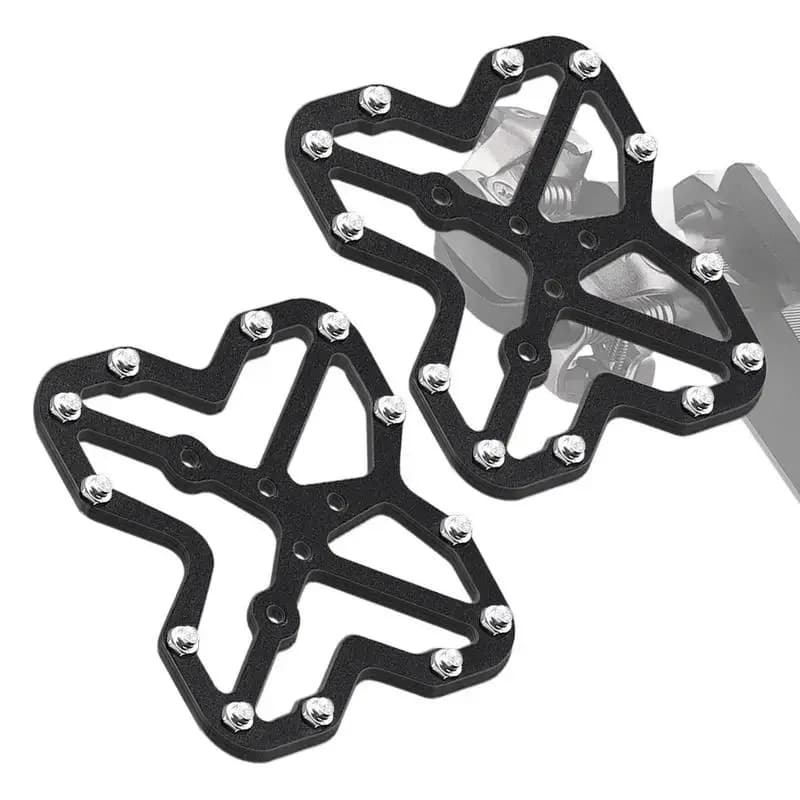 "Piedini bici autobloccanti a sgancio rapido per MTB/bici da strada, pedali piatti per conversione scarpa con bloccaggio Accessori ciclismo (adatto universale)"