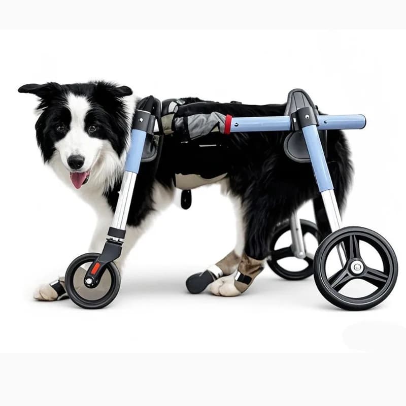 Large Pet Rehabilitation Training Elderly Dog Hindlimb Four Wheels Foldable Installation-free Light Assist Vehicle