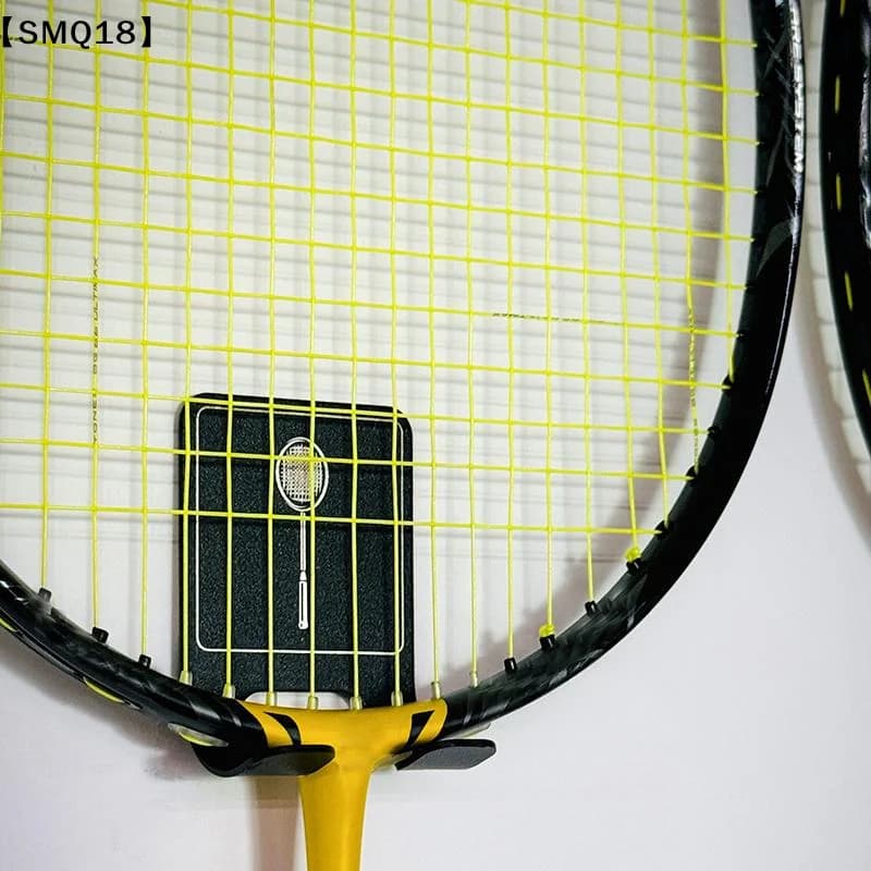 Universal Tennis Racket Wall Mounted Racket Rack Vertical Display Stand Stainless Steel Wall Hook Badminton Racket Holder【SMQ】