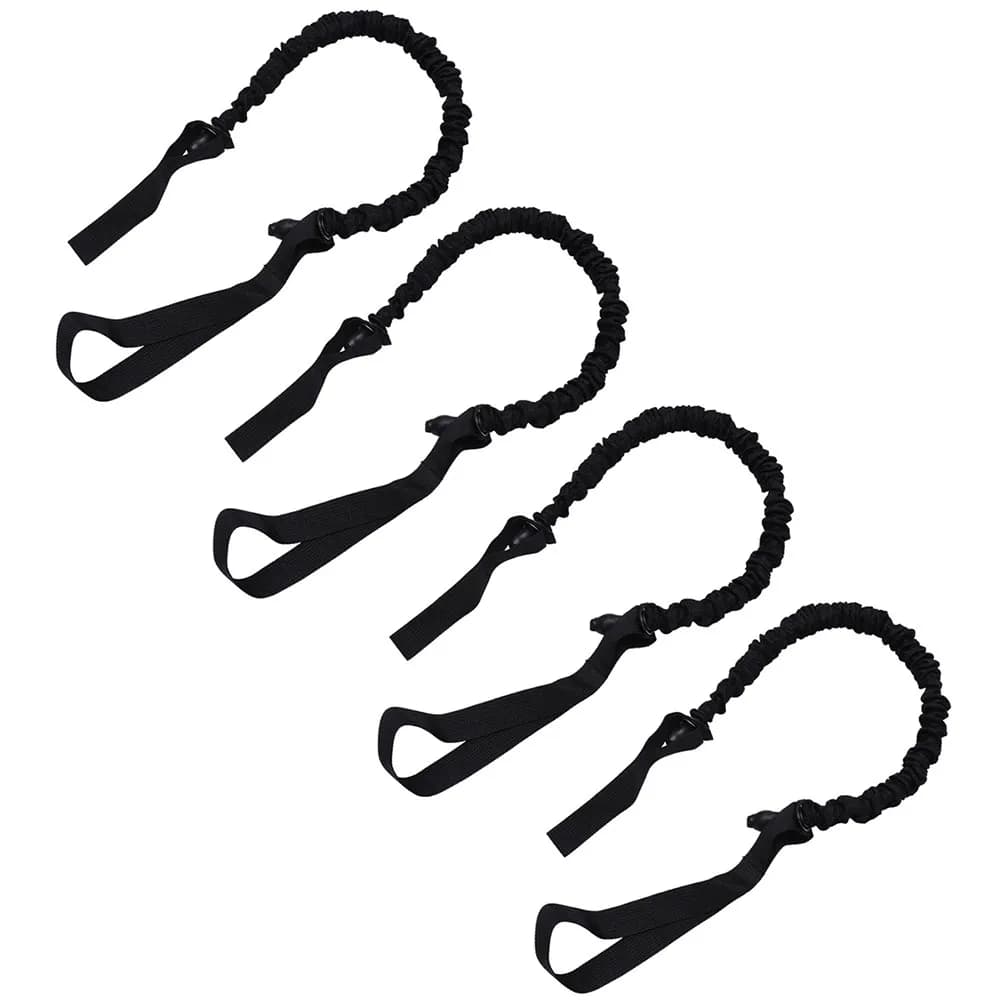 4Pcs Ab Roller Pull Ropes Elastic Latex Abdominal Wheel Pull Bands for Core Strengthening Home Gym Workout Equipment