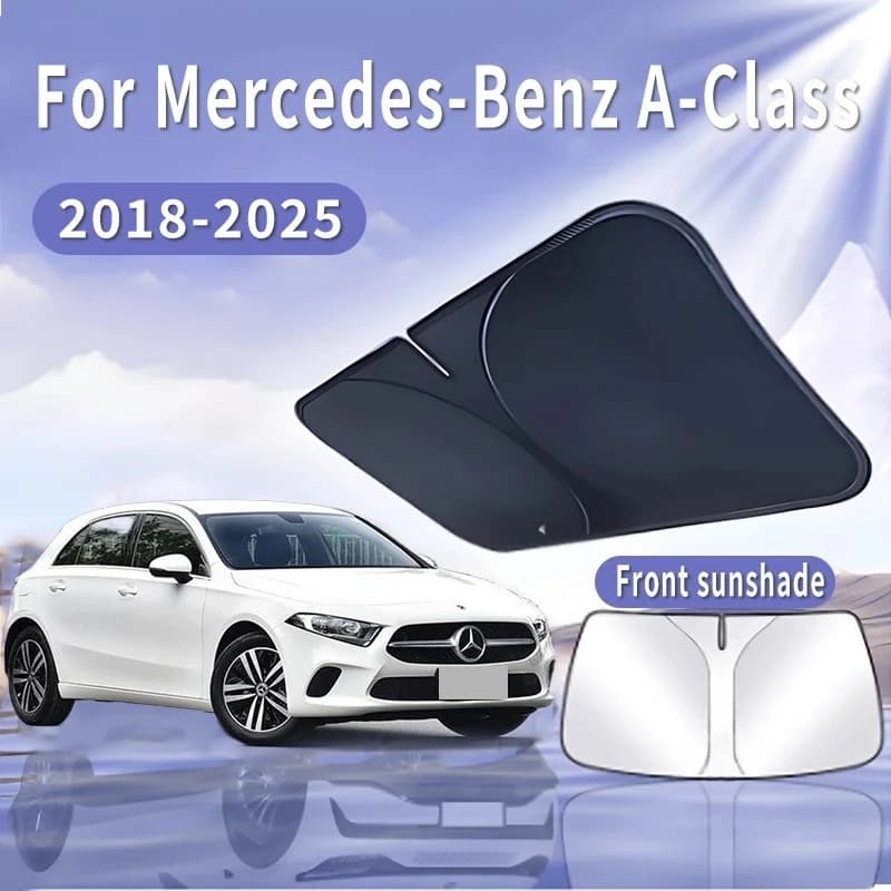 Visiera parasole per auto per Mercedes-Benz Classe A W177 2018 ~ 2025 Parabrezza anteriore Parasole Isolamento termico Raffreddamento estivo Accessori auto