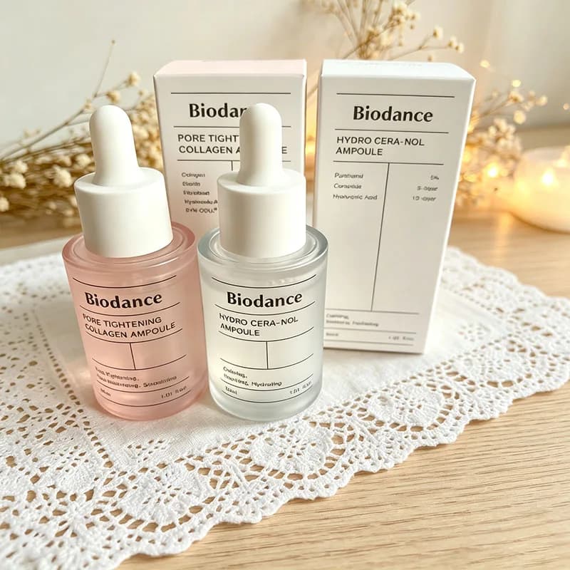 Nuova Essenza al Collagene Biodance 30ml per Restringere i Pori, Idratazione, Compattante, Migliora i Pori, Sbiancante, Riparatore per la Cura della Pelle