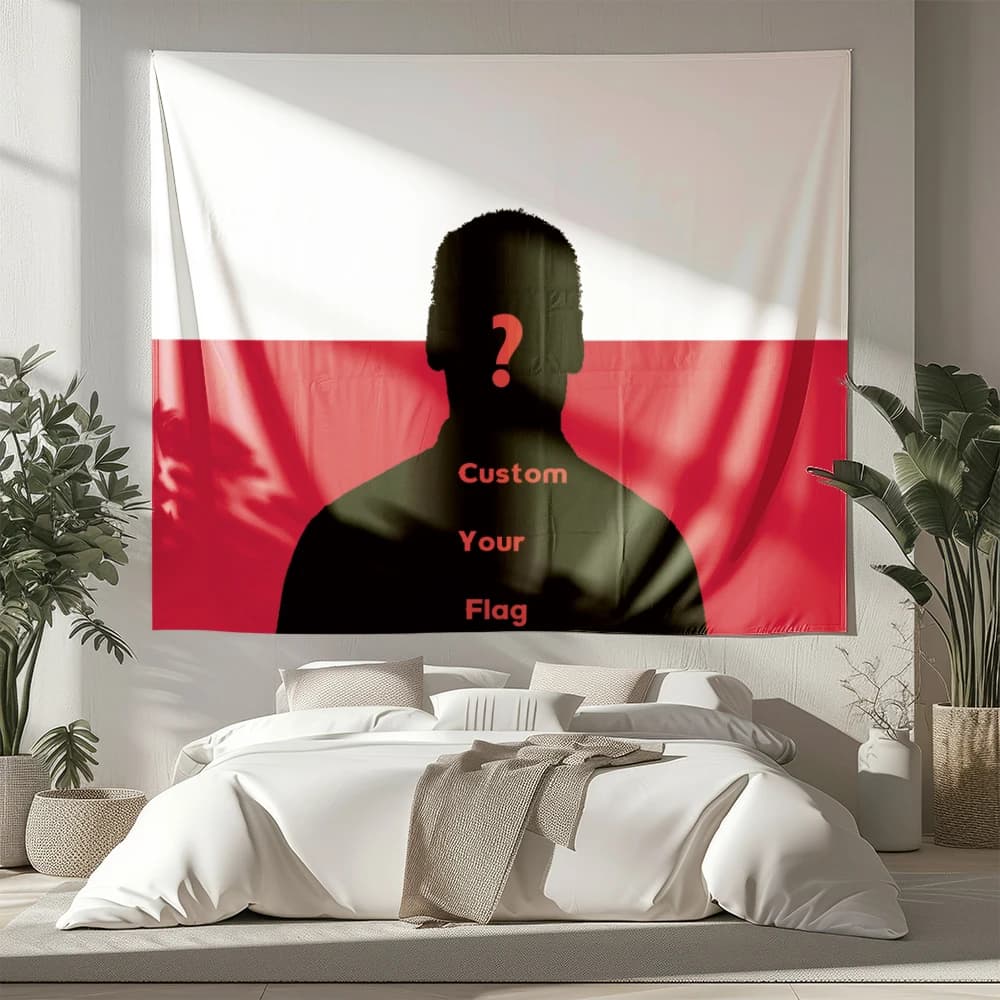 1Pc Custom Photo Polyster Flag Backdrop,Home Room Apartment Wall Background Decor,Ideal Birthday Wedding Festive Party Gift